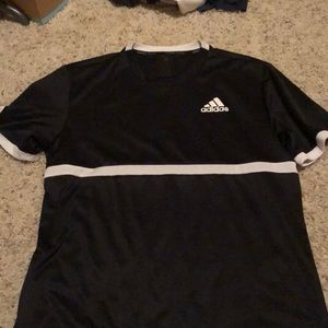 Adidas black soccer shirt